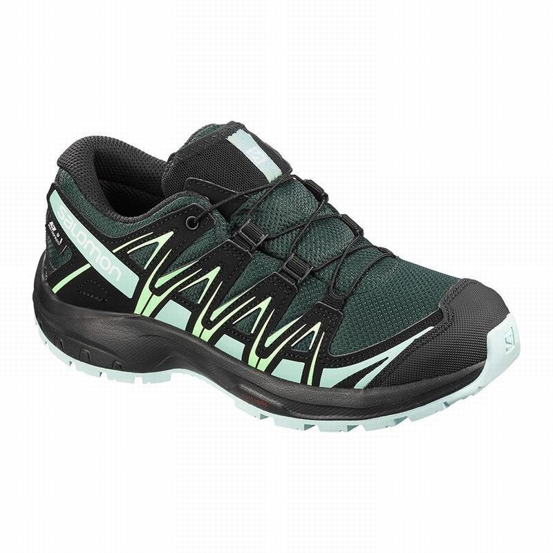 Zapatillas Trail Running Salomon Niños Verde / Negras - Salomon Argentina XA PRO 3D CLIMASALOMON™ IM